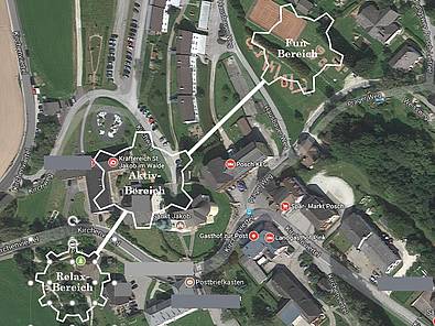 Übersicht Generationen-Spielplatz St. Jakob im Walde